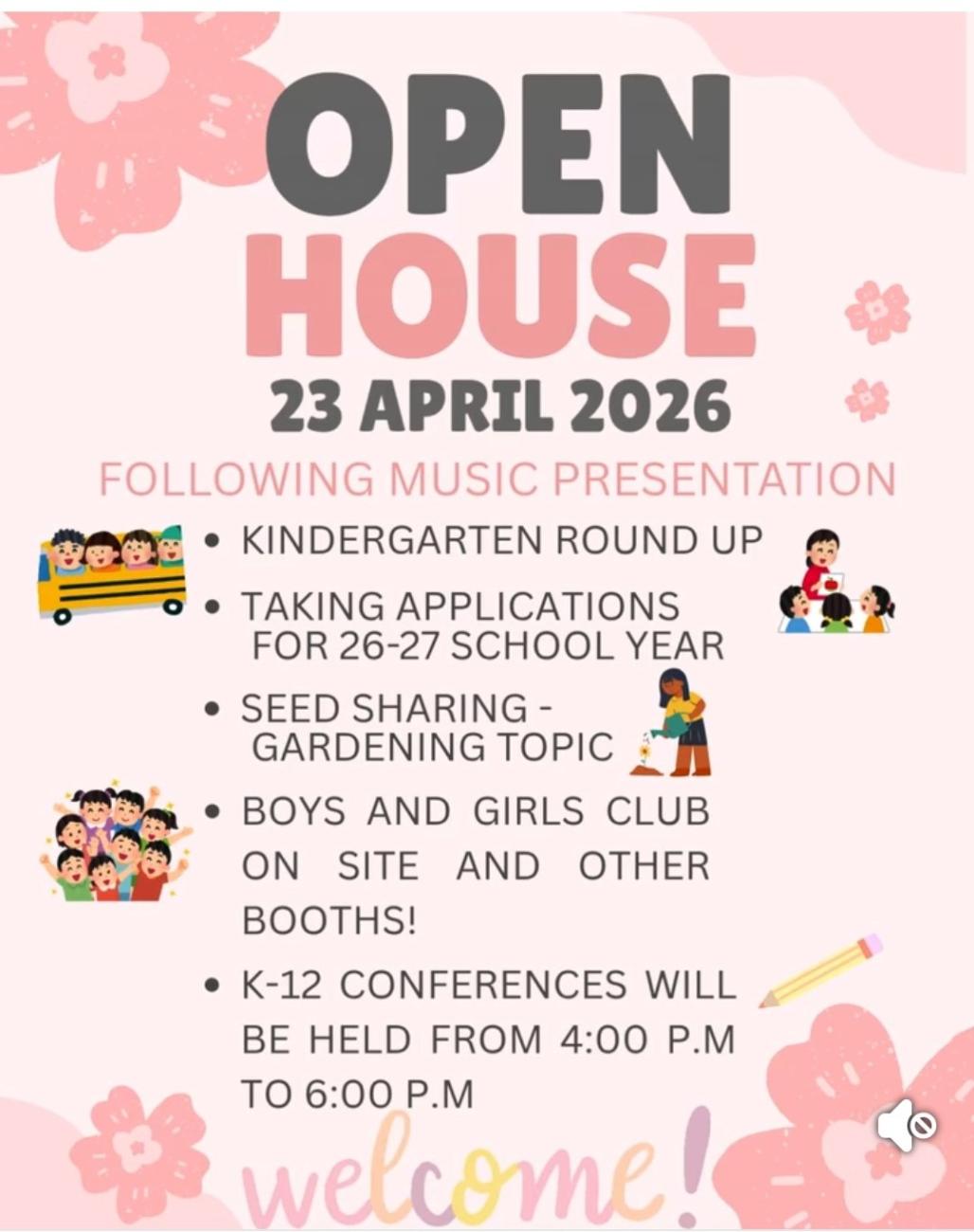 Open House flyer
