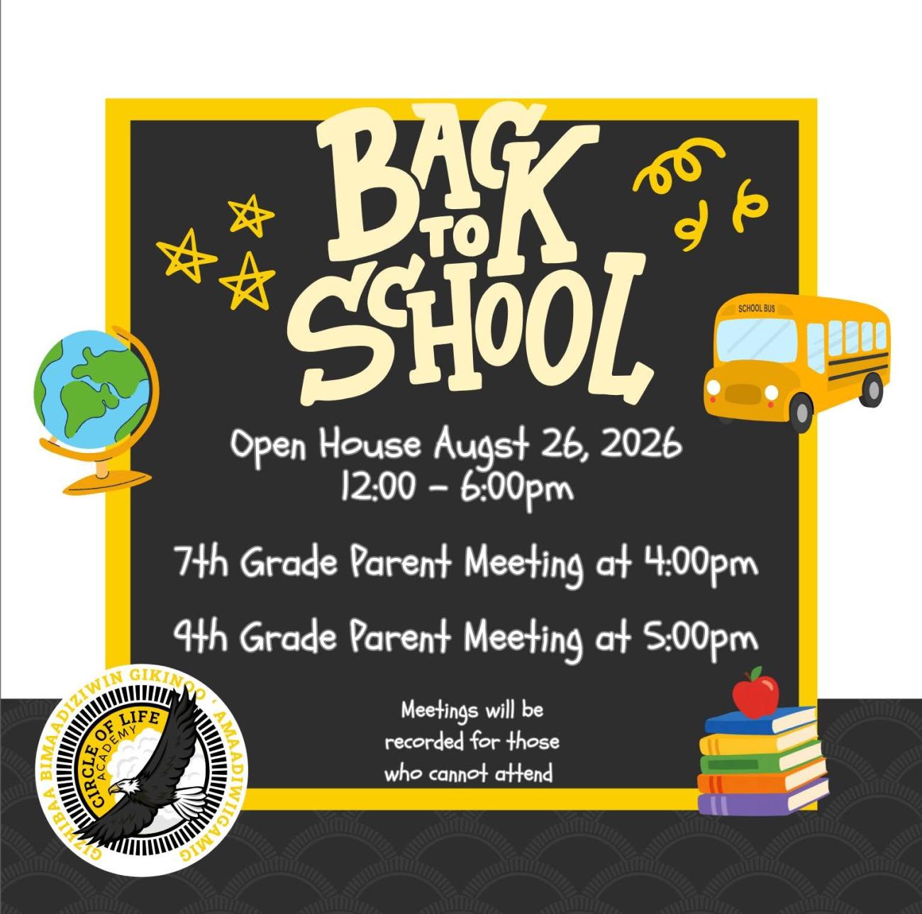 Back to School Open House flyer